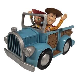 Disney Store Exclusive Disney Pixar Toy Story Blue Vehicle Woody & Jessie